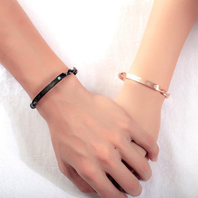 Stainless Steel Couples Bangle Set - Urban Village Co.