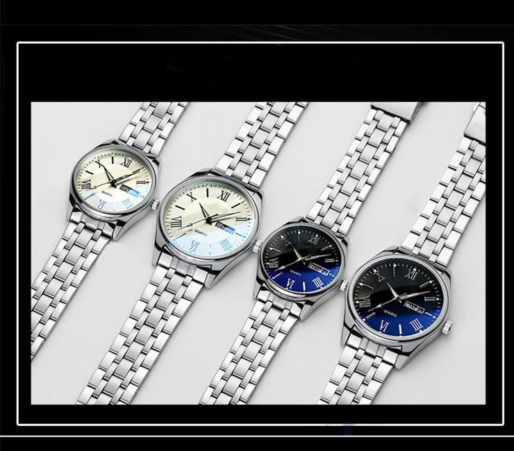 Couples Steel Watch Set - Urban Village Co.