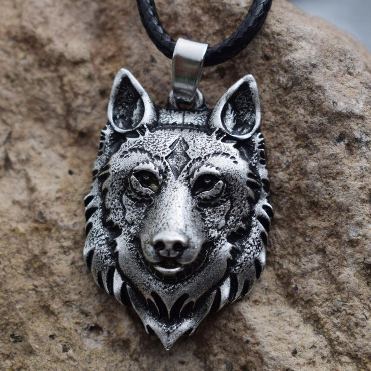 Vikings Wolf Head Necklace & Pendant - Urban Village Co.