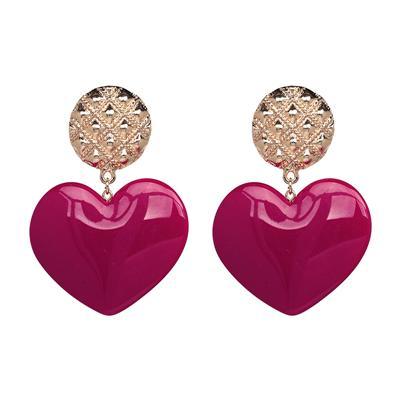 X-Large Heart Drop Earrings - Urban Village Co.