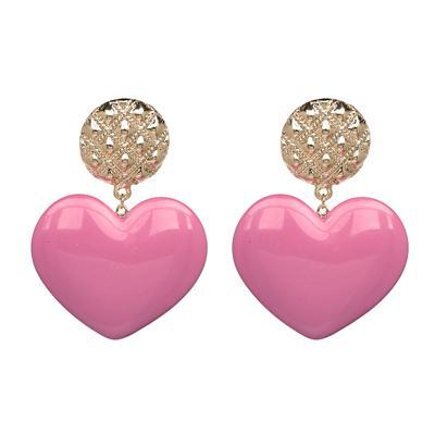 X-Large Heart Drop Earrings - Urban Village Co.