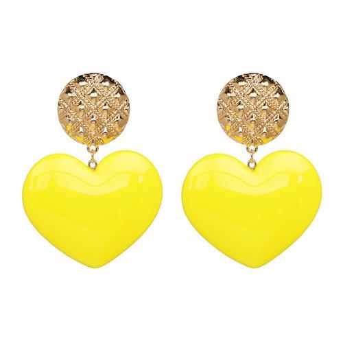 X-Large Heart Drop Earrings - Urban Village Co.