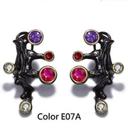 Black Carnival CZ Stones Studs - Urban Village Co.