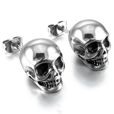 Unisex Skull Stud Earrings - Urban Village Co.
