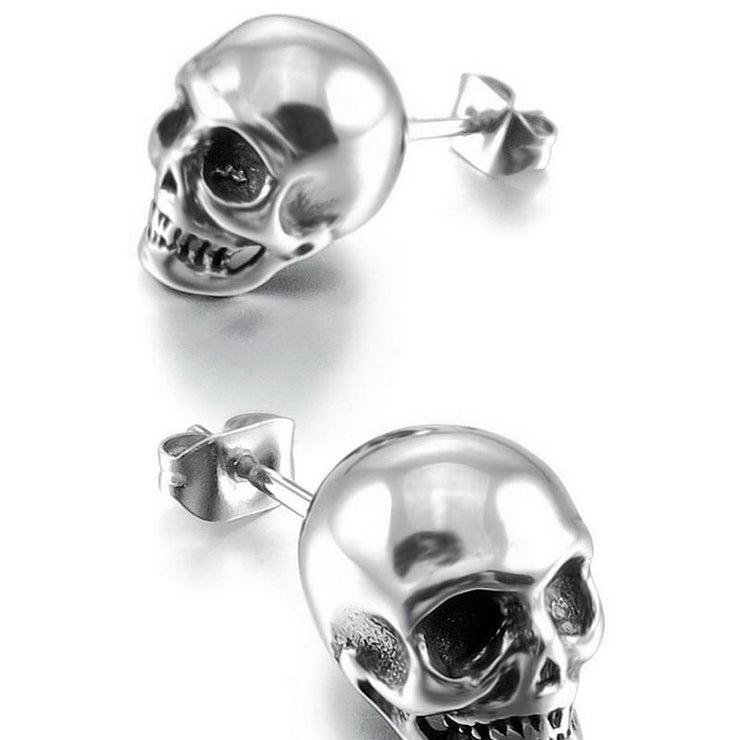 Unisex Skull Stud Earrings - Urban Village Co.