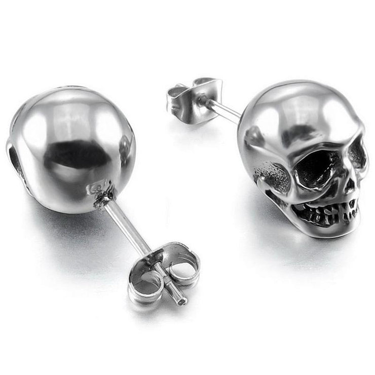 Unisex Skull Stud Earrings - Urban Village Co.