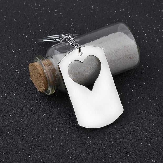 "She Stole My Heart" Necklace & Keychain Set - Urban Village Co.