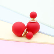 Free-Double Side Pearl Ball Studs - Urban Village Co.