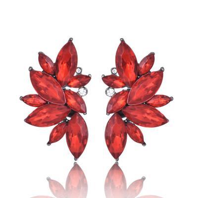 Red Crystal Earrings - Urban Village Co.