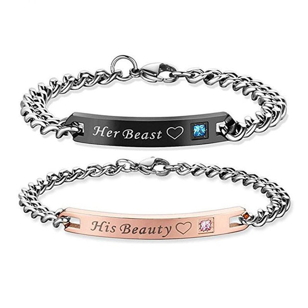 His & Hers Stainless Steel  Bracelets - Urban Village Co.