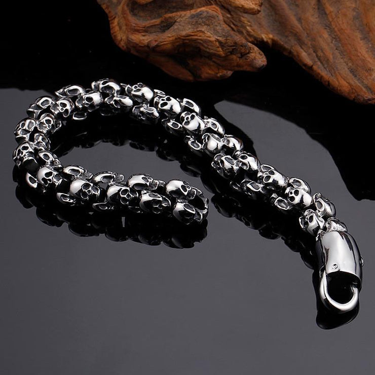 Stainless Steel Skull Bracelet - Urban Village Co.