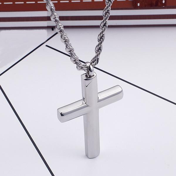 Stainless Steel  Cross Pendant Necklace - Urban Village Co.