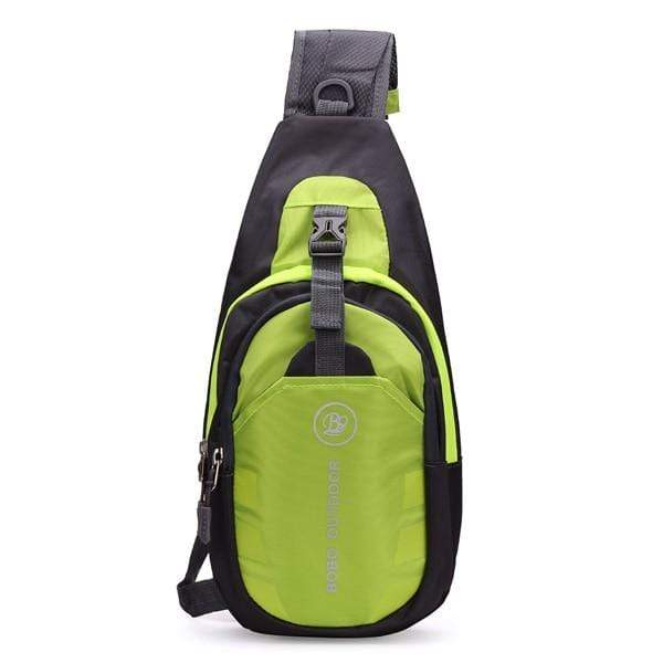 RB Green Nylon Sling Backpack - Urban Village Co.