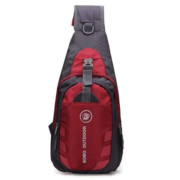 RB Red Nylon Sling Backpack - Urban Village Co.