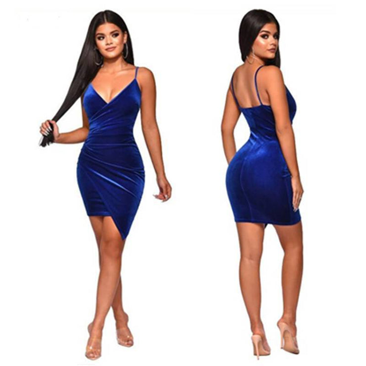 Royal Velvet Bodycon Nightdress - Urban Village Co.