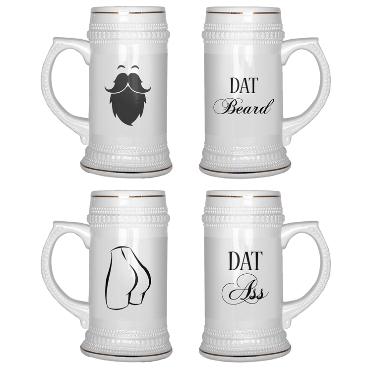 Dat Ass / Dat Beard Beer Steins - Urban Village Co.