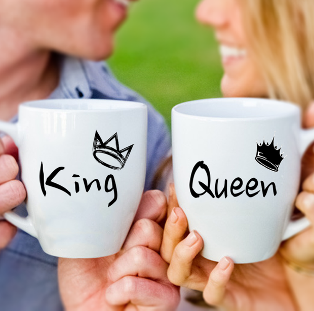 King & Queen Mugs - Urban Village Co.