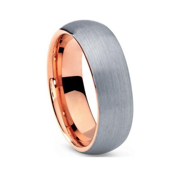 Rose Gold Brushed Finish Ring - Urban Village Co.