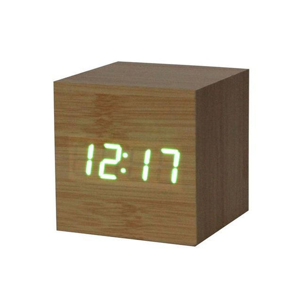 Bamboo LED Digital Alarm Clock - Urban Village Co.