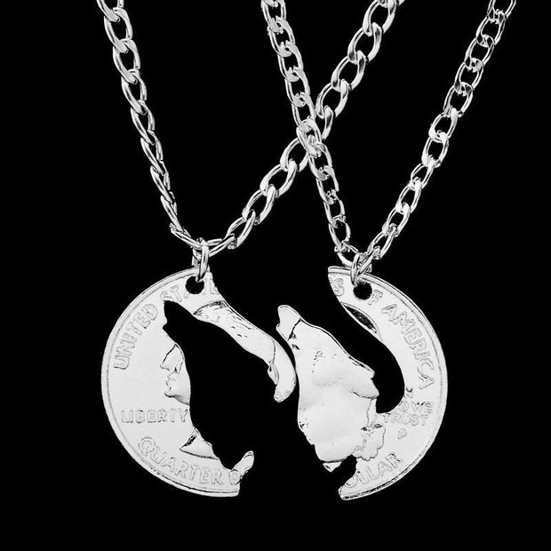 Howling Wolf Necklace Set - Urban Village Co.