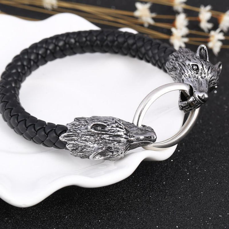 Biting Wolves Bracelet - Urban Village Co.