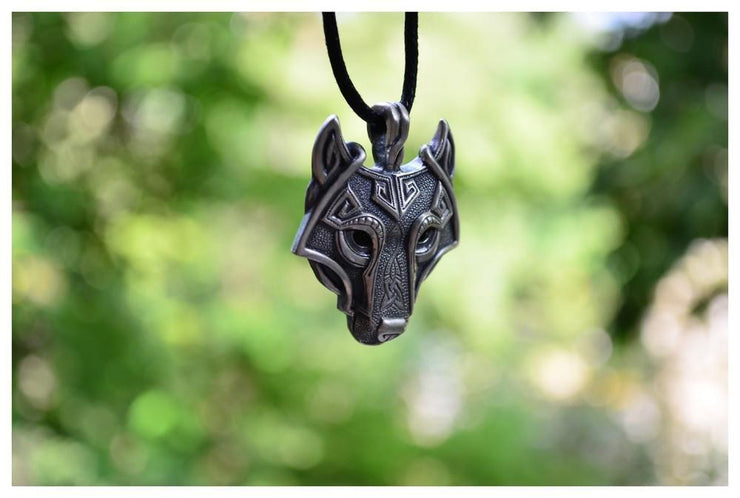 Norse Wolf Head Pendant - Urban Village Co.