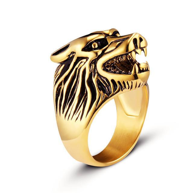 Punk Wolf Ring - Urban Village Co.