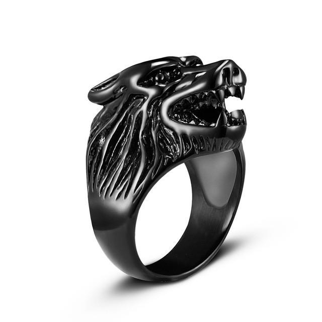 Punk Wolf Ring - Urban Village Co.