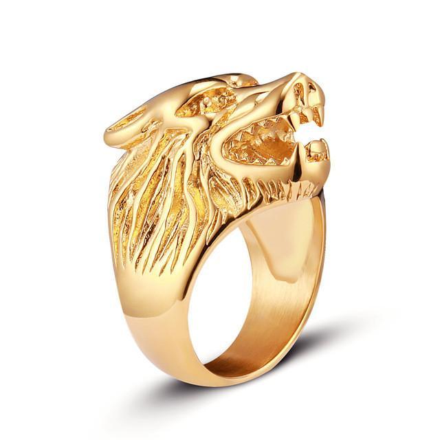 Punk Wolf Ring - Urban Village Co.