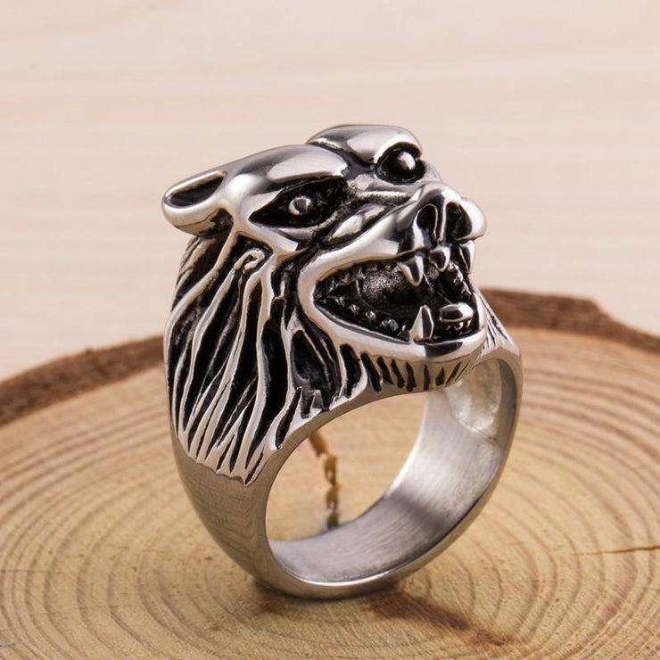 Punk Wolf Ring - Urban Village Co.