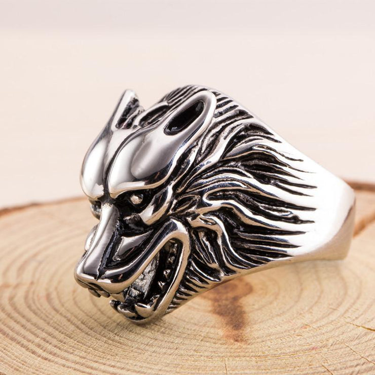 Punk Wolf Ring - Urban Village Co.