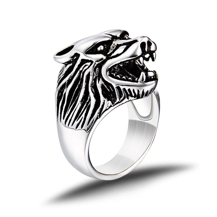 Punk Wolf Ring - Urban Village Co.