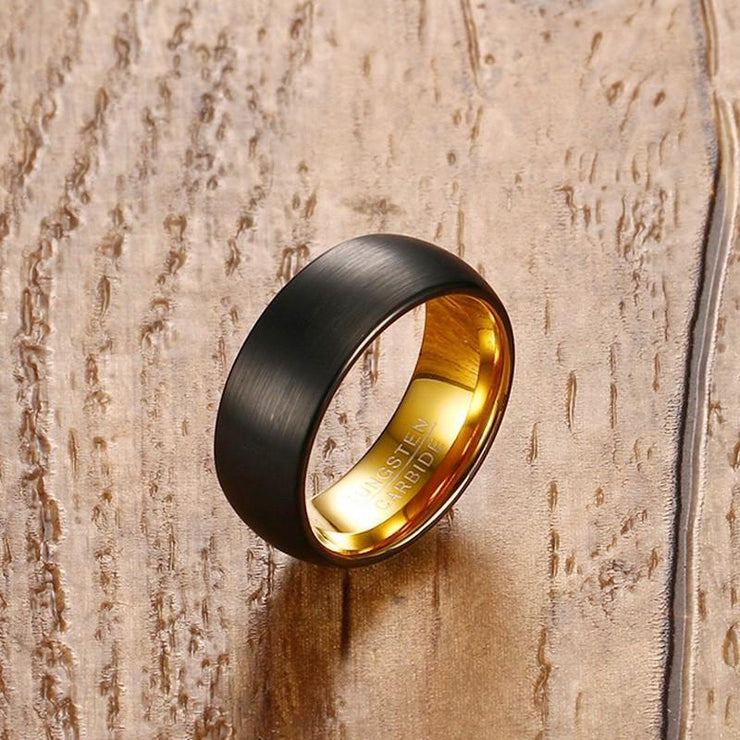 Black Matte Tungsten Ring - Urban Village Co.